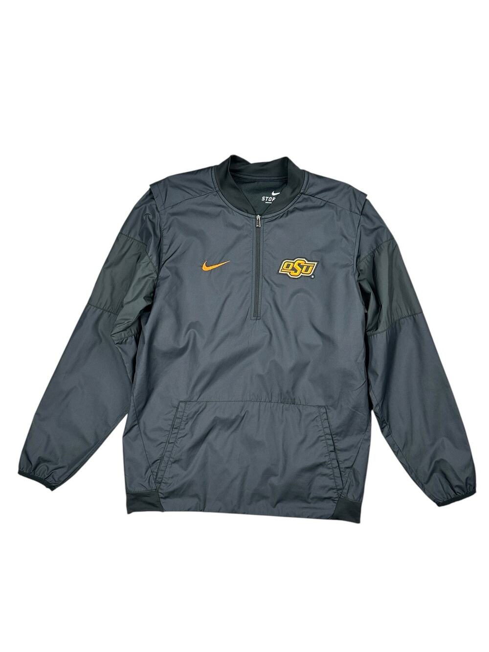 Nike Oklahoma State Cowboys Storm-Fit Windbreaker Jacket Black/Orange — Medium
